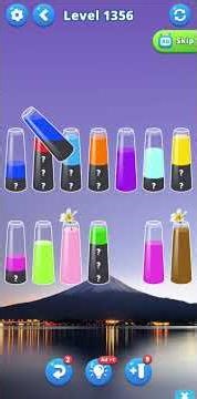 Water sort puz level 1356 #androidgameplay #watersortpuzzle #shorts