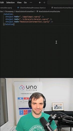 New .slnx Solution Format in Visual Studio — no more GUIDs! #coding #visualstudio #dotnet