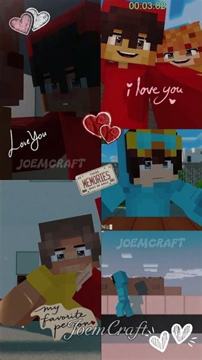 CASH, MIA, ZOEY, NICO & SHADY Memories of Friendship 🖤 #minecraft #minecraftanimation #shorts