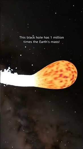Black Hole 1 Million M🜨 vs. Proxima Centauri 💥🌞 #spacesim