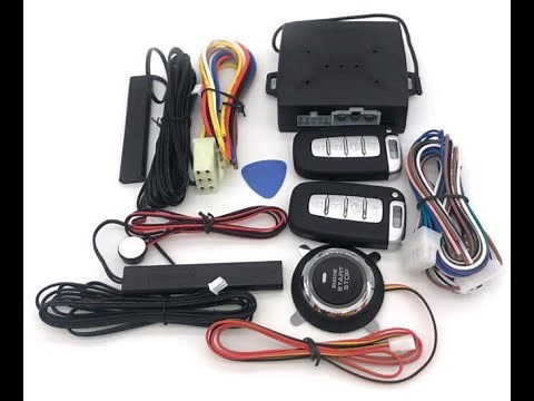 Car PKE Engine Push Start Stop Keyless Entry Alarm System
