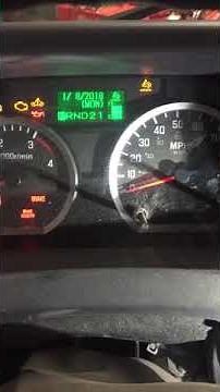 2017 Isuzu NPR HD tilt cab oil and filter reset. Fuel filter reset.