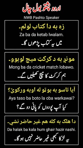 پشتو سیکھیں: زبان کی تفاصیل اور مواد