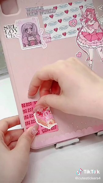Anime DIY Stickers for iPad Case Decoration