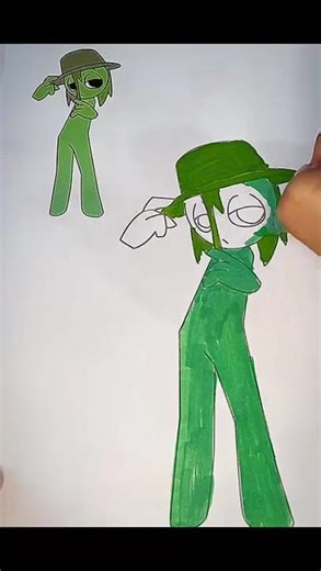 Long Green Sprunky! Stretchy Coloring Fun!”💚💚💚