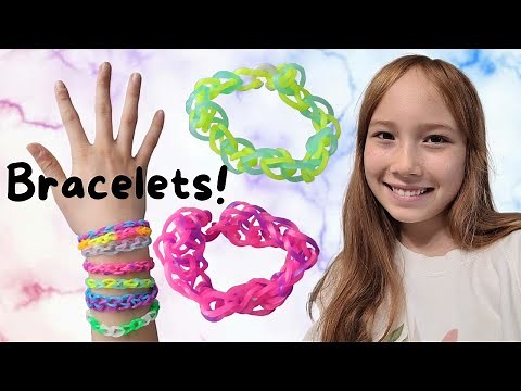 How to make rubber band bracelets for beginners!! (NO LOOM)