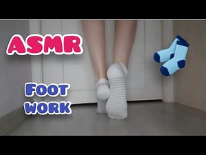 ASMR footwork - relaxing video with socks and steps #footjob #asmr #asmrgirl