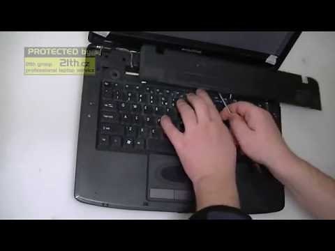 How to replace keyboard on emachines e520, keyboard replacement, DIY