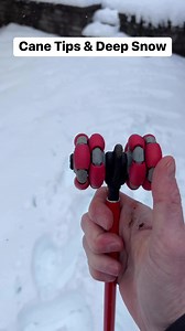 4.1M views · 10K reactions | How different cane tips do in deep snow…from my least favorite to favorite #blind #VisuallyImpaired #WhiteCane #snow #favorite | Blind on the Move | Facebook