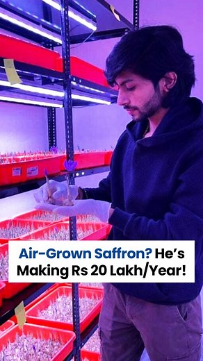 94K views · 1K reactions | Meet Harsh Patil, the 23-year-old revolutionizing saffron farming in Maharashtra with aeroponics.  #ModernFarming #Saffronfarming #aeroponics #Maharashtra #SustainableFarming #AgricultureInnovation #InspiringIndia [Saffron farming, Maharashtra, Sustainable Farming, Agriculture Innovation, Inspiring India] | TheBetterIndia | Facebook