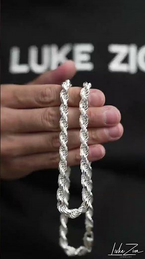Sterling Silver Elegance: 7mm Rope Chain 925