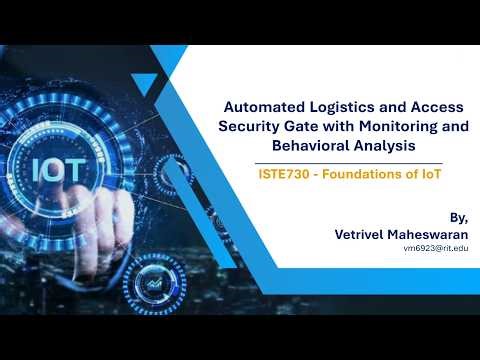IoT Security Gate with RFID, Real-Time Dashboard & ML Anomaly Detection | ISTE730 IoT Project