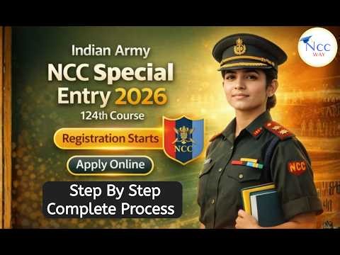 NCC Special Entry In Army 2026 Form Fill Up | NCC Special Entry In Army 2026 |NCC Officer Kaise Bane