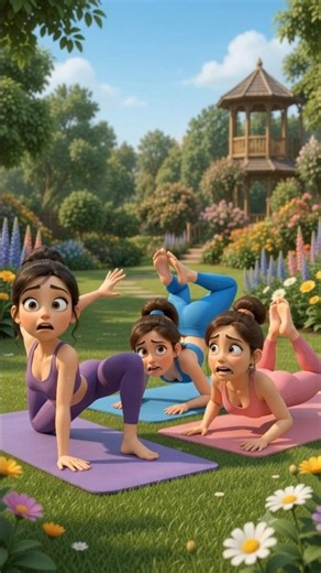 They Tried the New Yoga Challenge! 🤣🧘‍♀️The Funniest Yoga Fail Ever! 😂😂 #Shorts