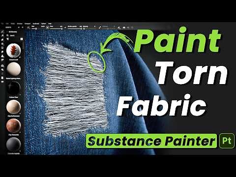 Procedural Torn Fabric in Substance Painter | Fabric Tear