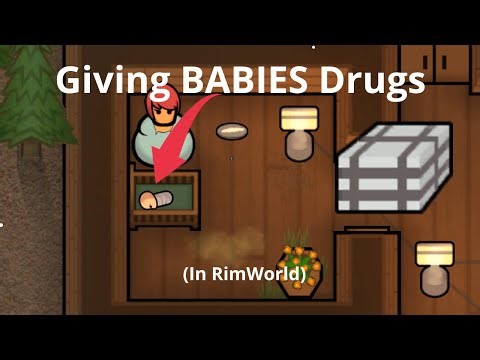 How many drugs can a RimWorld baby pawn survive?