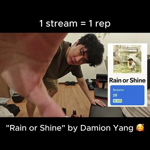 1 stream = 1 rep at the gym! Stream my song to whip me into shape 🫨