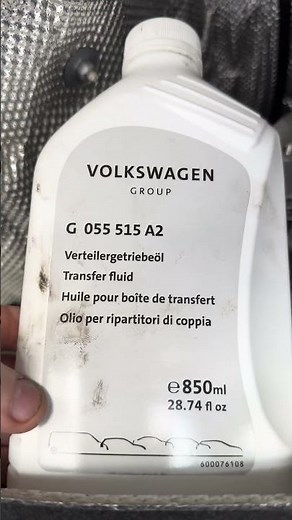 A tip on Audi Transfer case fluid.