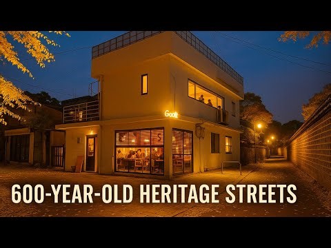600-Year-Old Night Streets of SEOUL | Autumn Walking Tour Korea 4K HDR