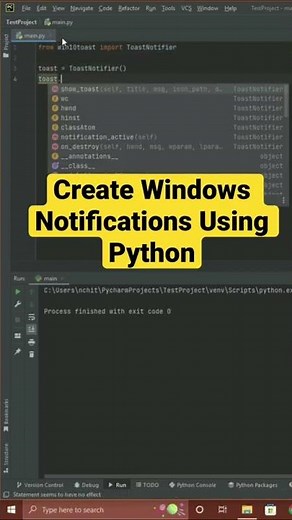 Create Windows Notifications Using Python