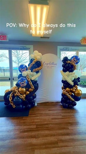 What happens when you have 1 hour to setup a balloon display?