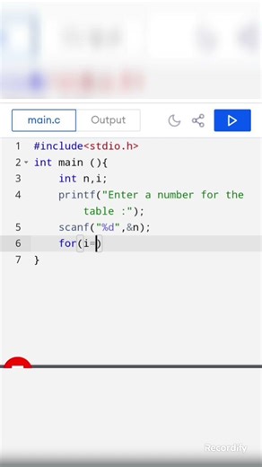 "10 Lines of C Code for ANY Math Table 📱⚡" #coding #programming #c