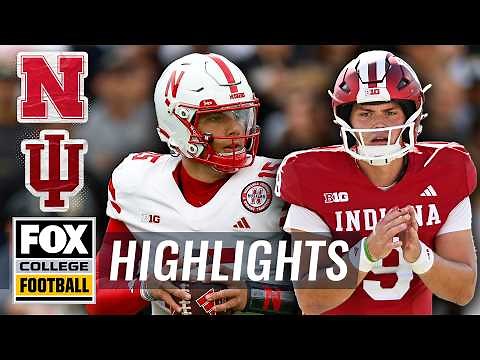 Nebraska Cornhuskers vs. No. 16 Indiana Hoosiers Highlights | FOX College Football