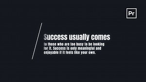 Animated Typography for Premiere Pro