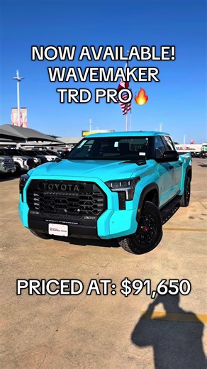 2026 TRD Pro Tundra in New Wavemaker Color Now Available!