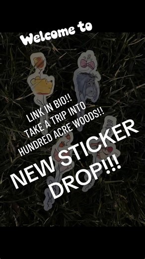 🧸 “Things that make life sweeter… Winnie the Pooh stickers 🍯” Link in Bio to get yours!!