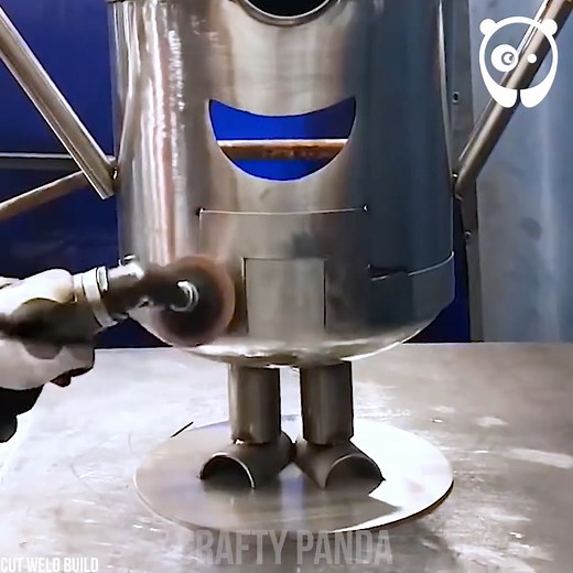 Turning a gas tank into minion fire pit Partner: Cut Weld Build (youtube.com/channel/UC_n895sZcAO-cdy7X_RJDWg) | Crafty Panda