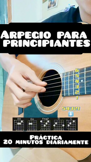 #tutorialguitarra #guitarraacustica #clasesdeguitarra #arpegios #guitarra | Jhonny Salazar