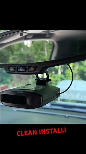 Radar Detector Install #autoaccessories #automobile #automotive
