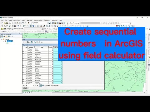 How to Create Sequential Numbers in ArcGIS using Field Calculator