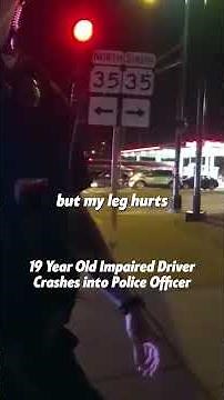 19 Year Old Impaired Driver Crashes into Police Officer part 3 full clip on: Code Blue Cam