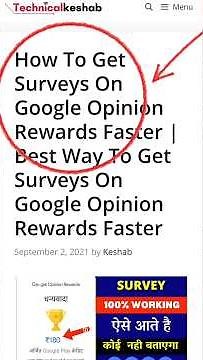 Google Opinion Rewards Survey Problem✅ #shorts #googleopinionrewards