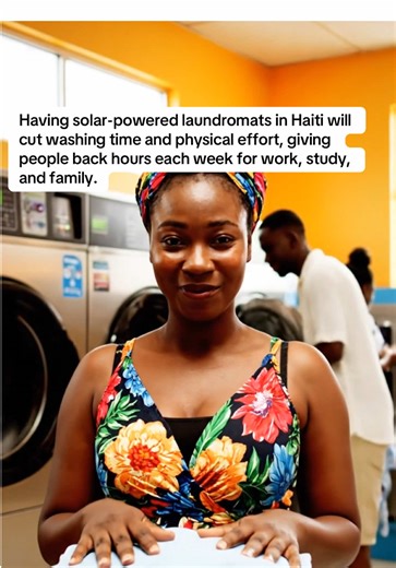 Haiti faces daily laundry challenges that consume time and energy. Solar-powered laundromats offer a practical, off-grid solution that dramatically reduces the effort and duration of washing clothes, freeing people to pursue education, work, and family. With durable machines, simple operations, and reliable solar energy, these facilities ensure clean clothes with less labor, even during outages or in off-grid areas. #haiti #haitianbusinesses