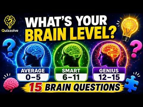 What’s Your IQ Level? 🧠 | 15 Brain Questions IQ Test