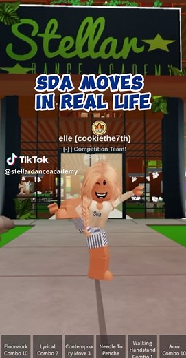 SDA moves in real life! What’s your favorite?! ⭐️👯‍♀️ #dancemoms #fyp #roblox #robloxfyp #rodance #dance #robloxdance #stellardanceacademy