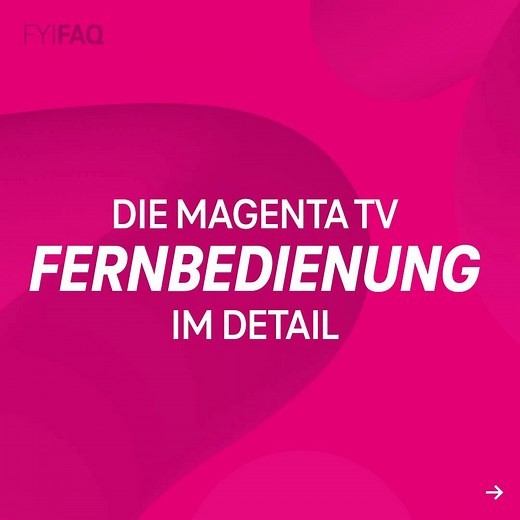 Damit du genau weißt, welche Taste welche Funktion erfüllt, nehmen wir die #MagentaTV Fernbedienung unter die Lupe.🔍 #UmMagentaBesser #FYIFAQ #Fernbedienung | Magenta Telekom
