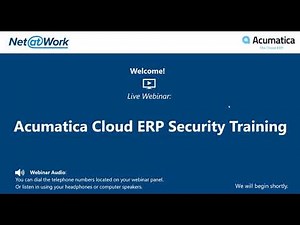 How to Configure User Security in Acumatica Cloud ERP
