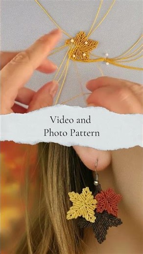 Autumn Is a Rich Lady 🍂 | DIY Macramé Maple Leaf Tutorial