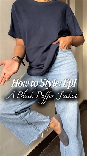 Style Puffer jacket the easiest way!✨Links in description! #pufferjacket #winterjackets