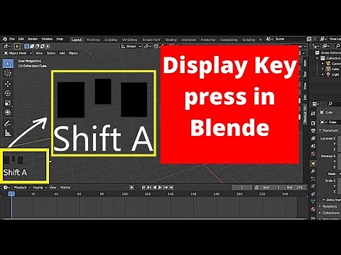 How to Show keyStrokes Blender 2.9