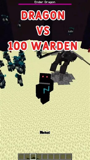 Ender Dragon Vs 100 Warden