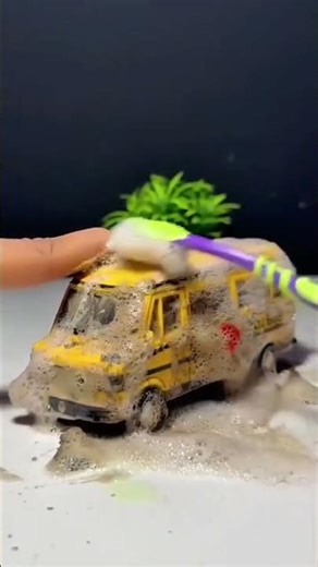 Dirty Mini School Bus Found on Road! 🚌😱 Turning It Brand New & Finding the Owner ❤️”#shorts