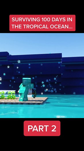 I Survived 100 DAYS in the TROPICAL OCEAN #minecraft #hardcore #cfg #letsplay #100days