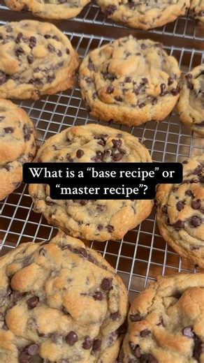 Ash | It’s Half Baked | Cookies | A base recipe!! What can you do with ONE recipe!? Add different mix ins, manipulate the sugar for a lighter or darker dough, add emulsions... | Instagram