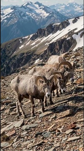🐏 Bighorn Sheep Facts Mountain Ram 🤯 #shorts #life #wild #animal #facts