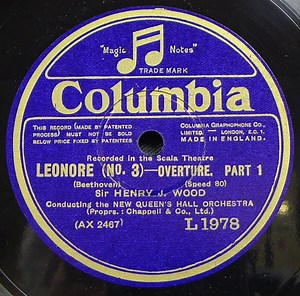 Beethoven, Sir Henry Wood Conducting The New Queen's Hall Orchestra - Leonore (No. 3)—Overture